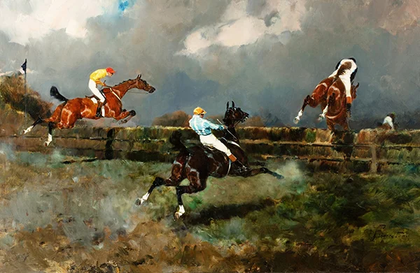 The Steeplechase By Rene Princeteau