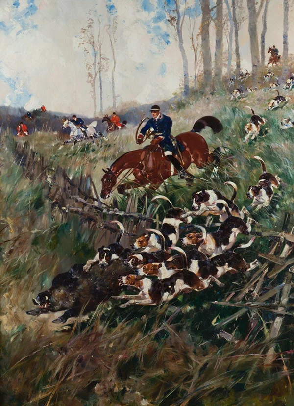 Venery of the Boar By Rene Princeteau
