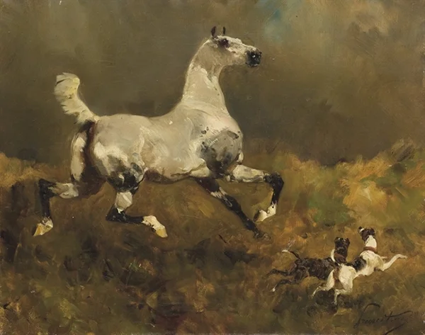 White Horse By Rene Princeteau