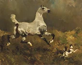 White Horse By Rene Princeteau