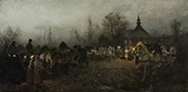 Wedding in the Evening 1882 By Antoni Piotrowski