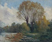 Banks of The Seine in Autumn By Maximilien Luce