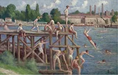 Bathing 1920 By Maximilien Luce