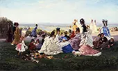 Sunday in Bellevue 1874 By Gabriel-Amable de La Foulhouze