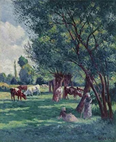 Bessy sur Cure Peasants Looking for The Cows 1906 By Maximilien Luce