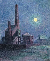 Factory in The Moonlight 1898 By Maximilien Luce