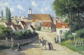 Guernes Village Street By Maximilien Luce