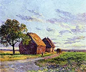 Haystacks Plaine d'Essoyes By Maximilien Luce