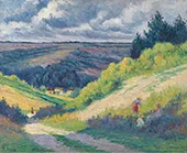 Landscape with Hills near Moulineux 1903 By Maximilien Luce