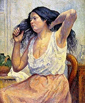 Madame Bouin at Her Toilet By Maximilien Luce