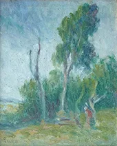 Shepherdess with Her Dog c1905 By Maximilien Luce