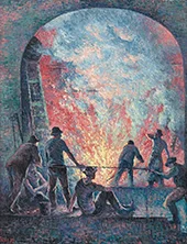 Steelworks 1895 By Maximilien Luce