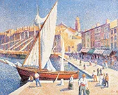 The Port of Saint Tropez 1893 By Maximilien Luce