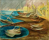 Fishing Boats in the Port of Tarragona 1932 By Alma del Banco