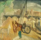 Landscape with Bridge 1930 By Alma del Banco
