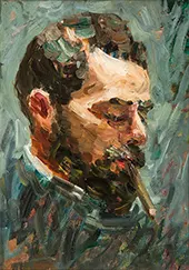 Portrait of the Painter Paul Kayser By Alma del Banco