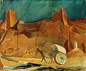 Spanish Lanscape with Carriage 1930 By Alma del Banco