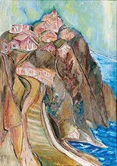 Village on the Cliff By Alma del Banco