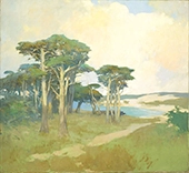 Monterey Cypress California c1930 By Arthur Frank Mathews