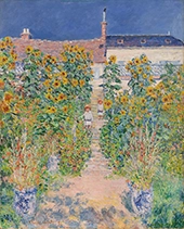 The Artist's Garden Vetheuil By Claude Monet