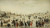 Winter Scene on a Frozen Canal 1620 By Hendrick Avercamp