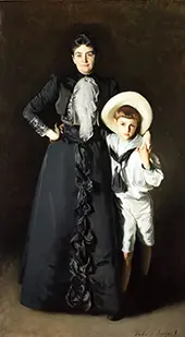 Portrait of Mrs Edward L Davis and Her Son Livingston Davis 1890 By John Singer Sargent