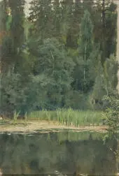 Pond in Akhtyrka 1880 By Viktor Vasnetsov
