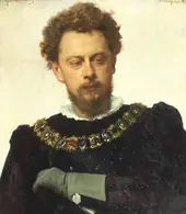 Alexandr Pavlovich Lensky in the Role of Petruchio in the Taming of the Shrew By Ivan Kramskoy