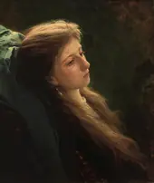 Girl with a Tress By Ivan Kramskoy