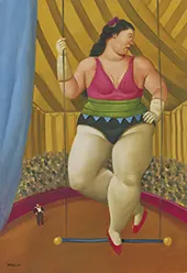 The Trapezist By Fernando Botero