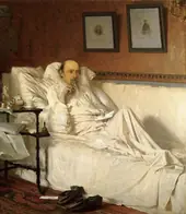 Nikolay Nekrasov in the Period of Last Songs By Ivan Kramskoy