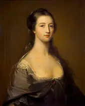 Portrait of Elizabeth Gunning Duchess of Hamilton By Gavin Hamilton