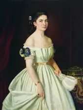 Portrait of E Vasilchikova By Ivan Kramskoy