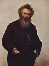 Portrait of Ivan I Shishkin By Ivan Kramskoy