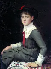 Portrait of Varvara Lemokh as a Child By Ivan Kramskoy