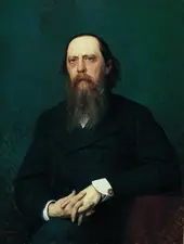 Portrait of Writer Mikhail Saltykov Schedrin By Ivan Kramskoy