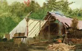 Camp in the Maine Wood 1879 By John George Brown