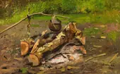 Camp in Vermont 1879 By John George Brown