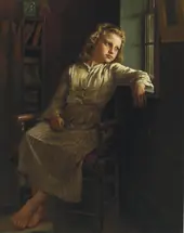 Girl at the Window By John George Brown