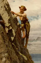Great Risks for Small Gains 1878 By John George Brown