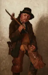 He Toils at Eighty 1884 By John George Brown