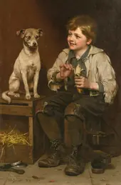 Waiting for a Bite 1888 By John George Brown