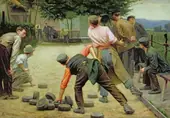 A Game of Bourles in Flanders 1911 By Remy Cogghe