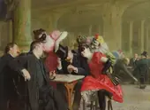 The Carnival at the Hotel Ferraille 1901 By Remy Cogghe