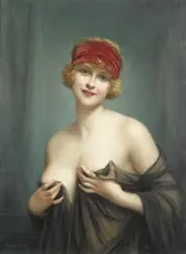 Jeune Femme En Deshabille By Francois Martin-Kavel