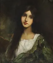 Portrait of a Young Lady By Francois Martin-Kavel