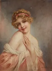 The Pink Negligee By Francois Martin-Kavel