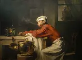 Kitchen Boy on a Cigarette Break By Claude Joseph Bail