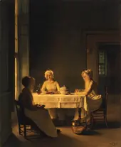 Servants Lunching By Claude Joseph Bail
