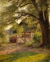 Farmhouse near Misdroy By Wilhelm Amberg